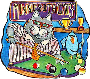 Minnesota Cats Clock
