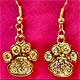 Paw Crystal Earrings