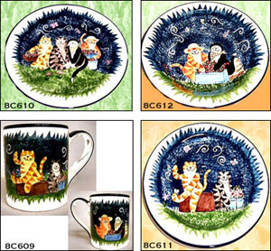 Cat Lovers, Dinner Ware, Tea Ware, Ceramics, Music Boxes, clocks, T-shirts, sweatshirts, cat lovers t-shirts, Earrings, Cat Tote Bags, Totes, Earrings, Cat Earrings, Cat jewelry, Leads, Cat Harnesses, Cat Grooming Tools