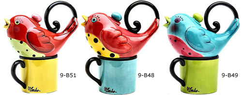 Beautiful Bird Tea-For-One Sets
